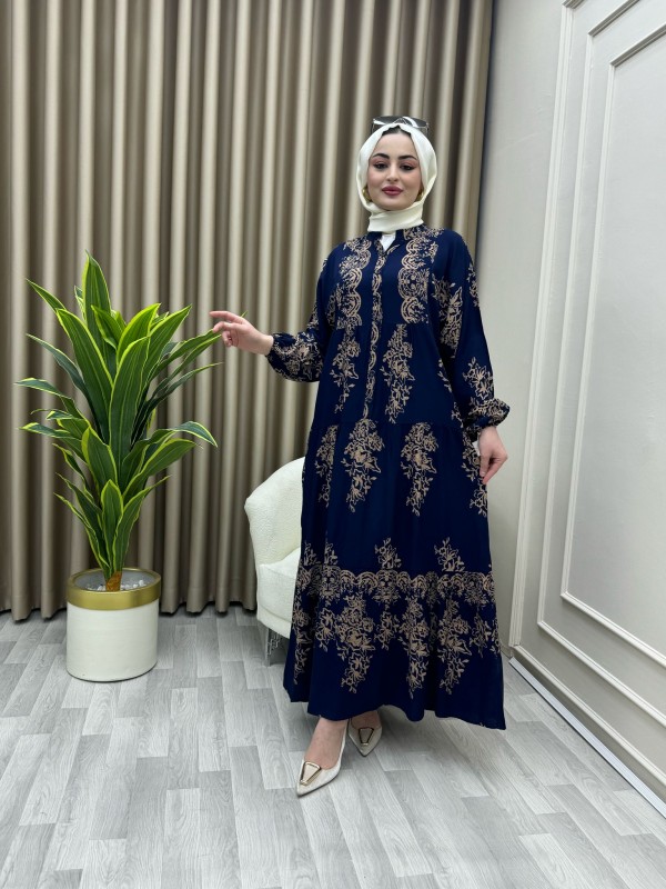 Ebra Elbise Lacivert