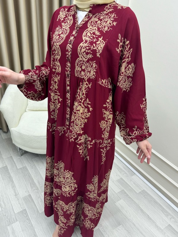 Ebra Elbise Kırmızı