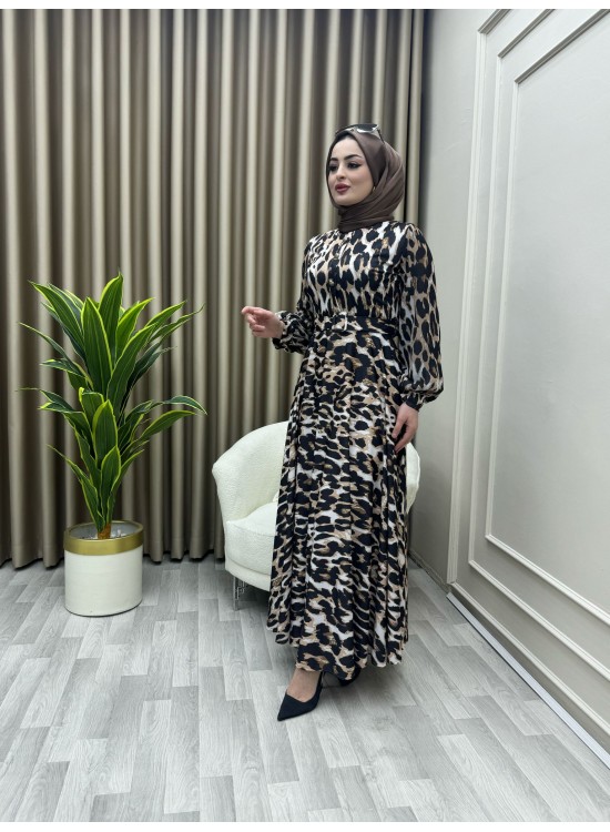 Merve Elbise Sri Leopar Merve Elbise Sri Leopar