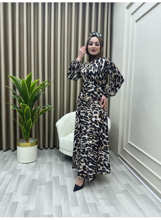 Merve Elbise Sri Leopar Merve Elbise Sri Leopar