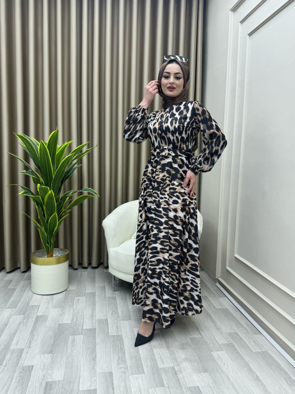 Merve Elbise Sri Leopar