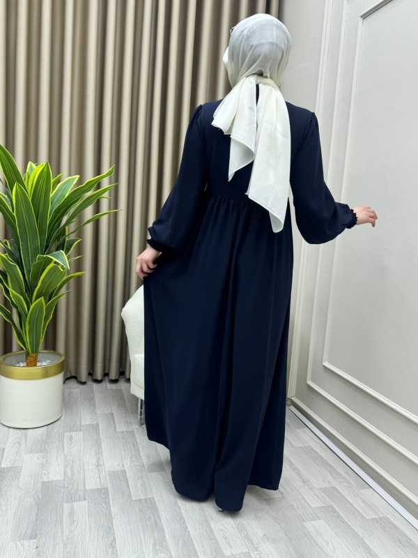 Nisa Elbise Lacivert