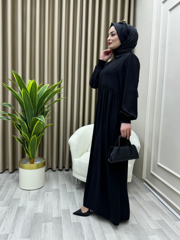Nisa Elbise Siyah