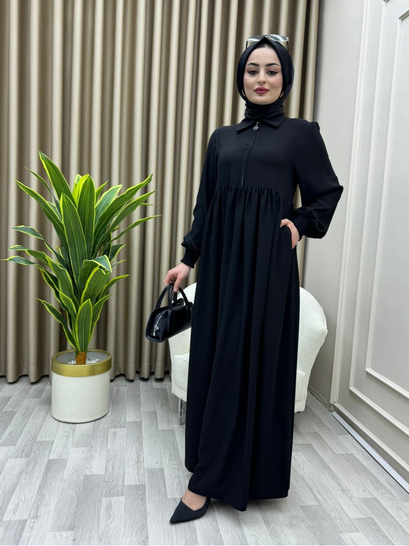Nisa Elbise Siyah