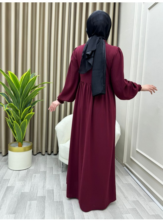 Nisa Elbise Bordo Nisa Elbise Bordo