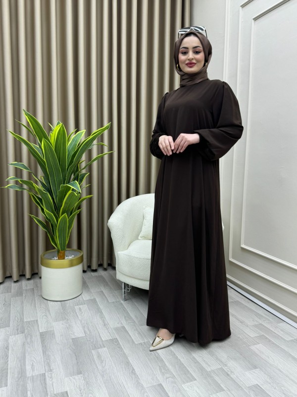 Pırıl Elbise Kahve