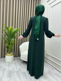Pırıl Elbise Zümrüt Yeşili