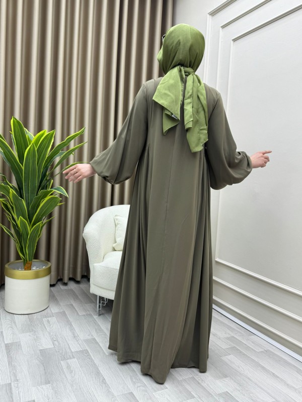 Çağla Elbise Yağ Yeşili