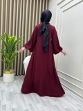 Çağla Elbise Bordo