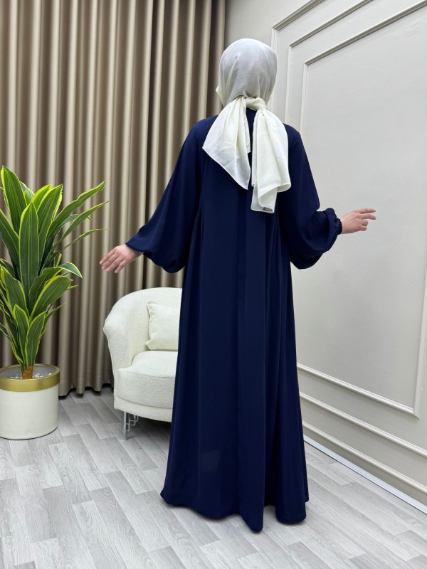 .Çağla Elbise Lacivert