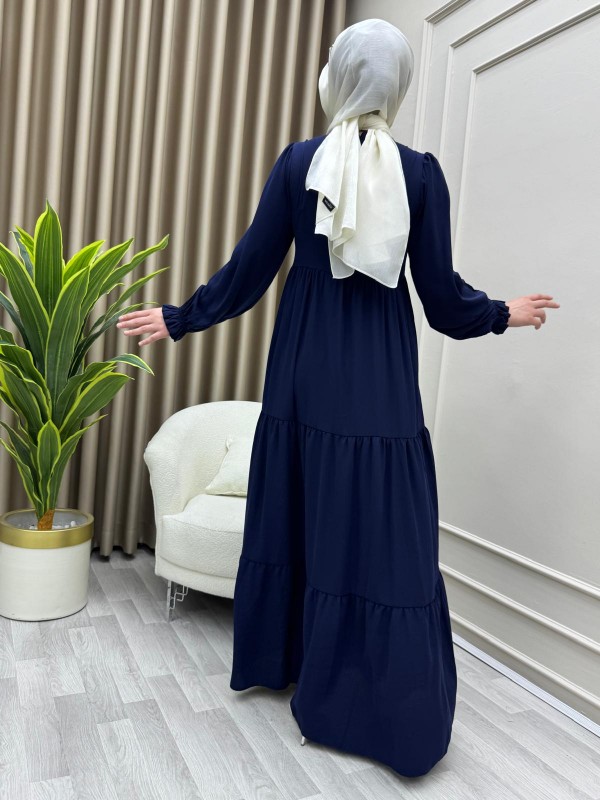 Şükran Elbise Lacivert