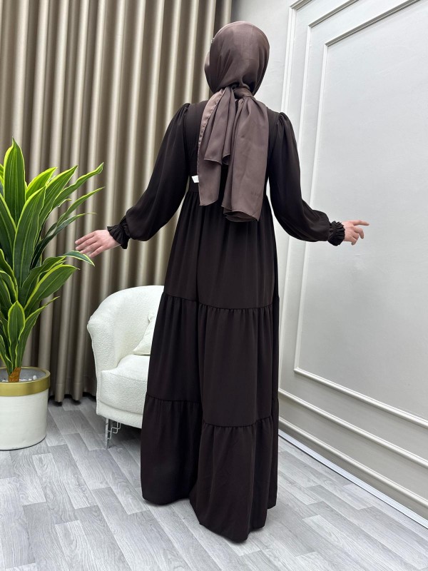 Şükran Elbise Kahverengi