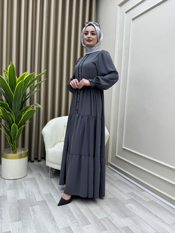 Şükran Elbise Gri Şükran Elbise Gri