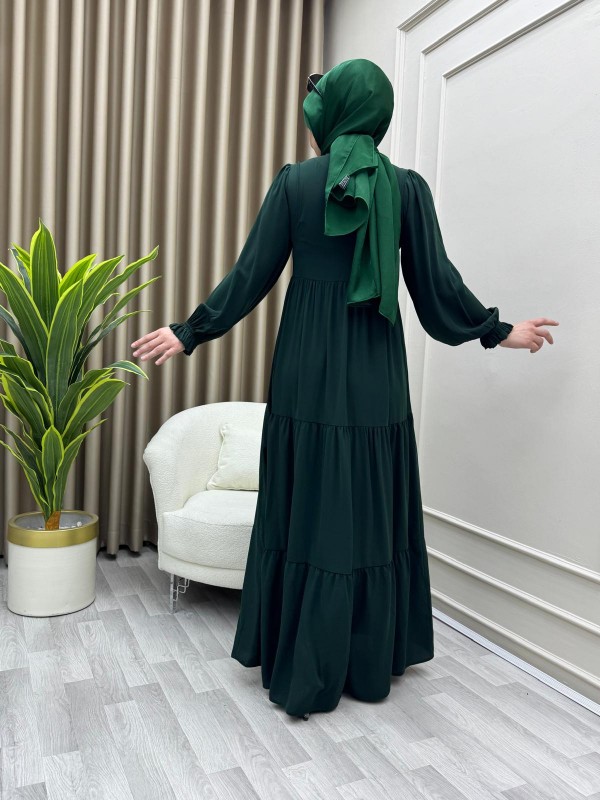 Şükran Elbise Zümrüt Yeşili