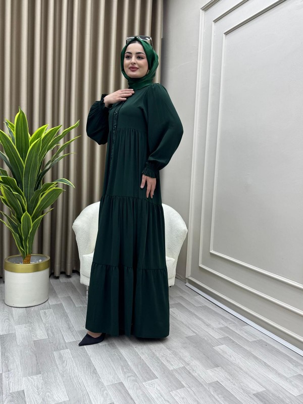 Şükran Elbise Zümrüt Yeşili