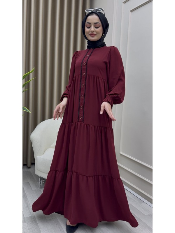 Şükran Elbise Bordo