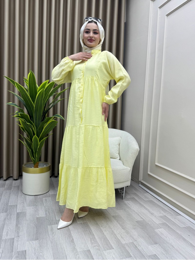 Derya Elbise Sarı Derya Elbise Sarı