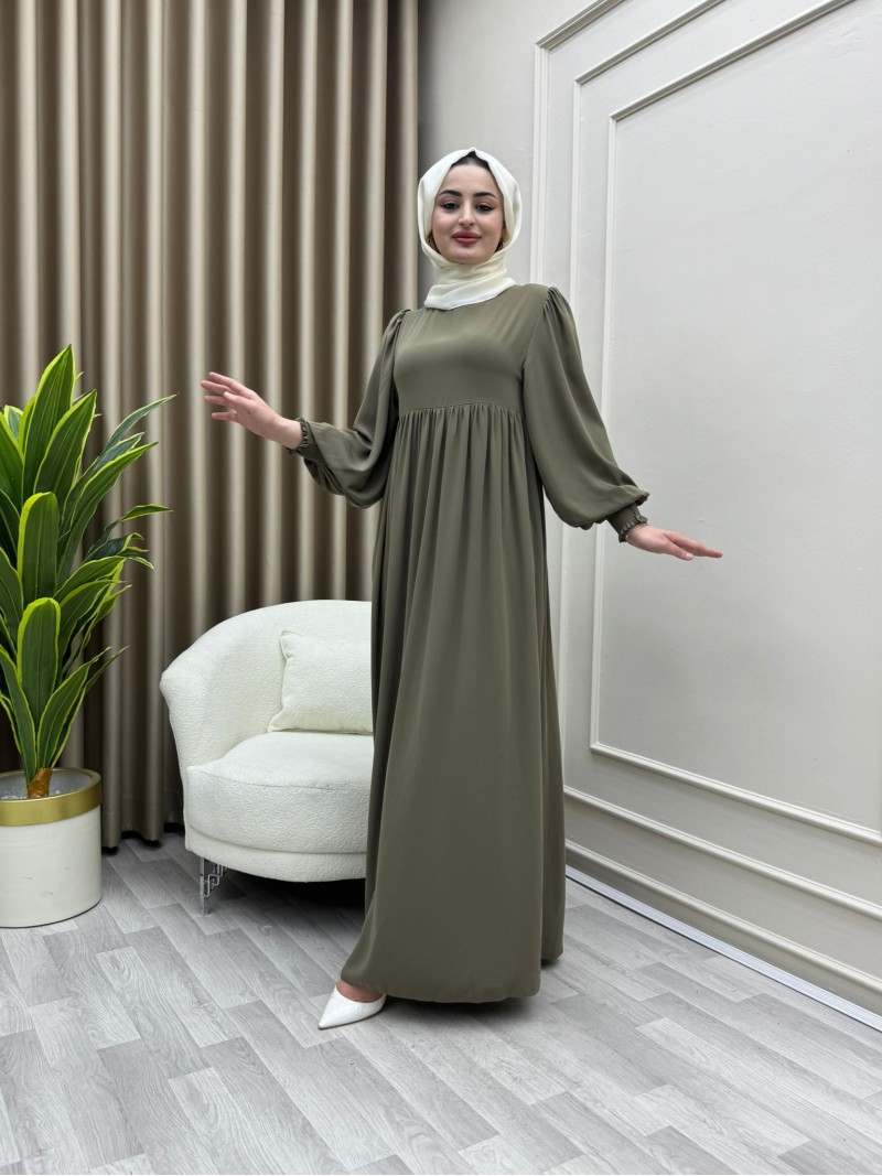 Süreyya Elbise yağ Yeşili