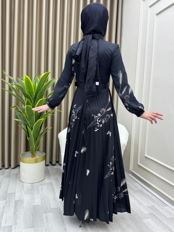 Ela Elbise Siyah