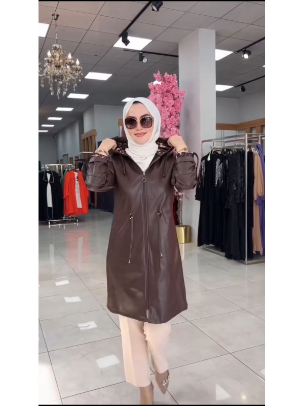 Kısa Deri Kahverengi