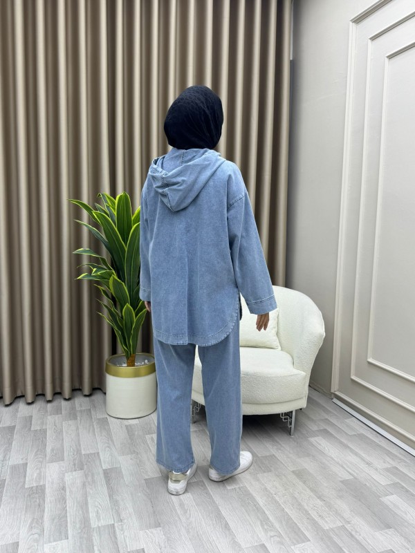 Nazra Kot Takım Açık Mavi