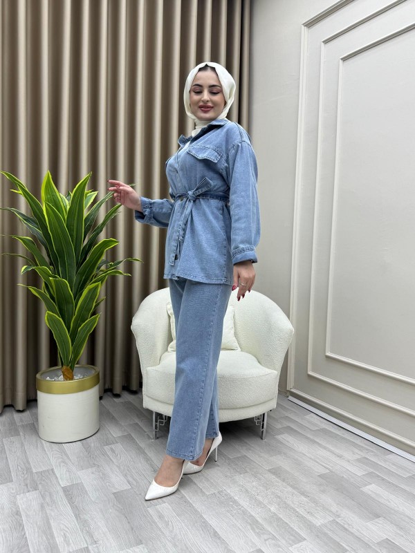 Meram Takım Açık Mavi