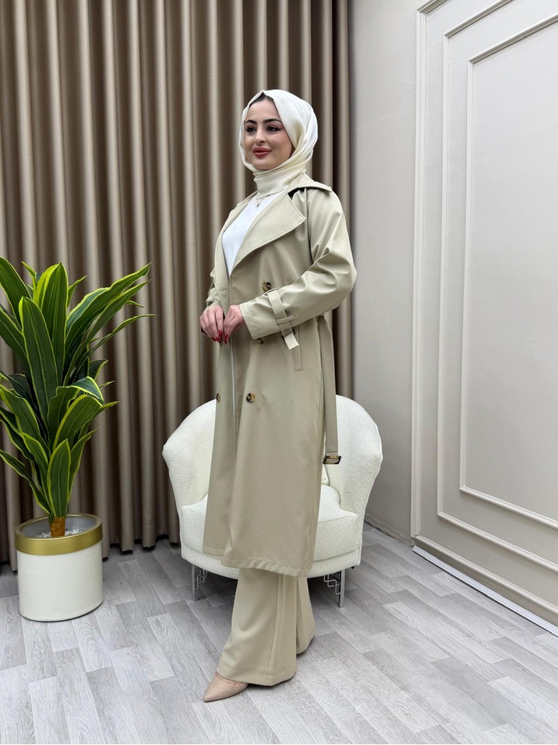 Azel Trençkot Bej