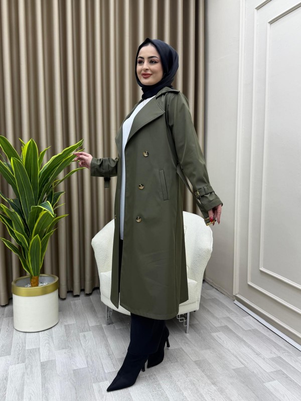 Azel Trençkot Haki