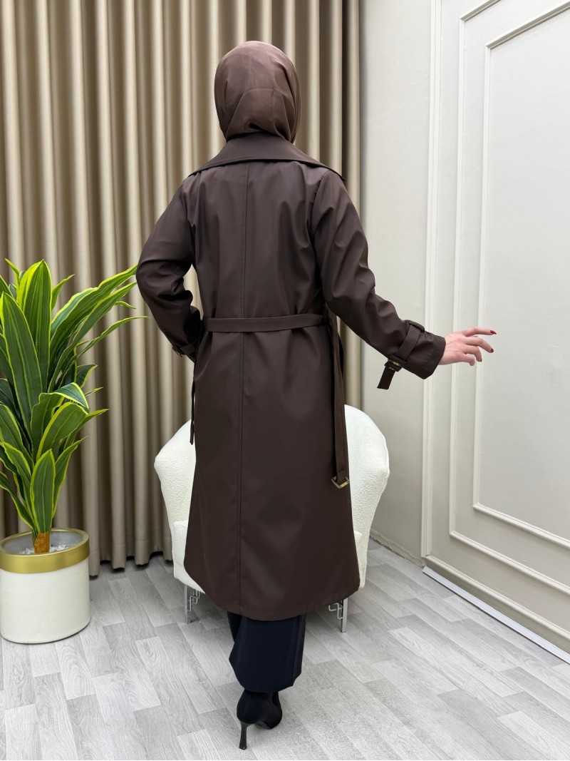 Azel Trençkot Kahve Azel Trençkot Kahve