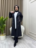 Azel Trençkot Siyah