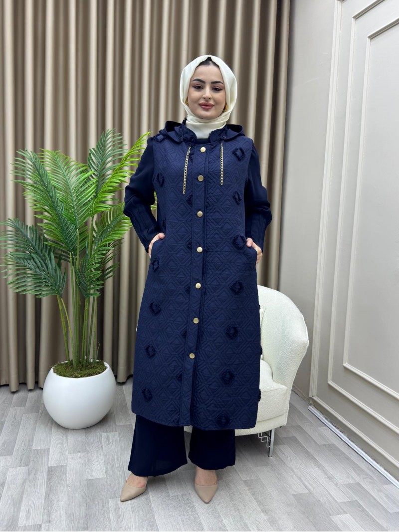 Zerrin Yelek Lacivert