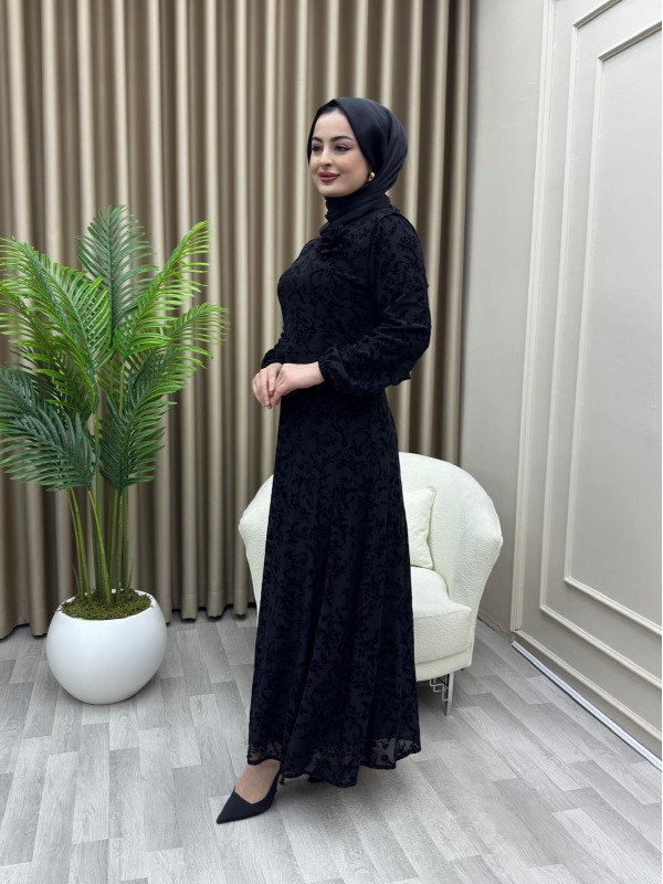 Kristal Elbise Siyah