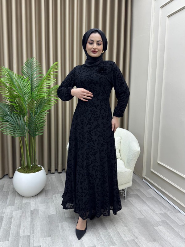 Kristal Elbise Siyah