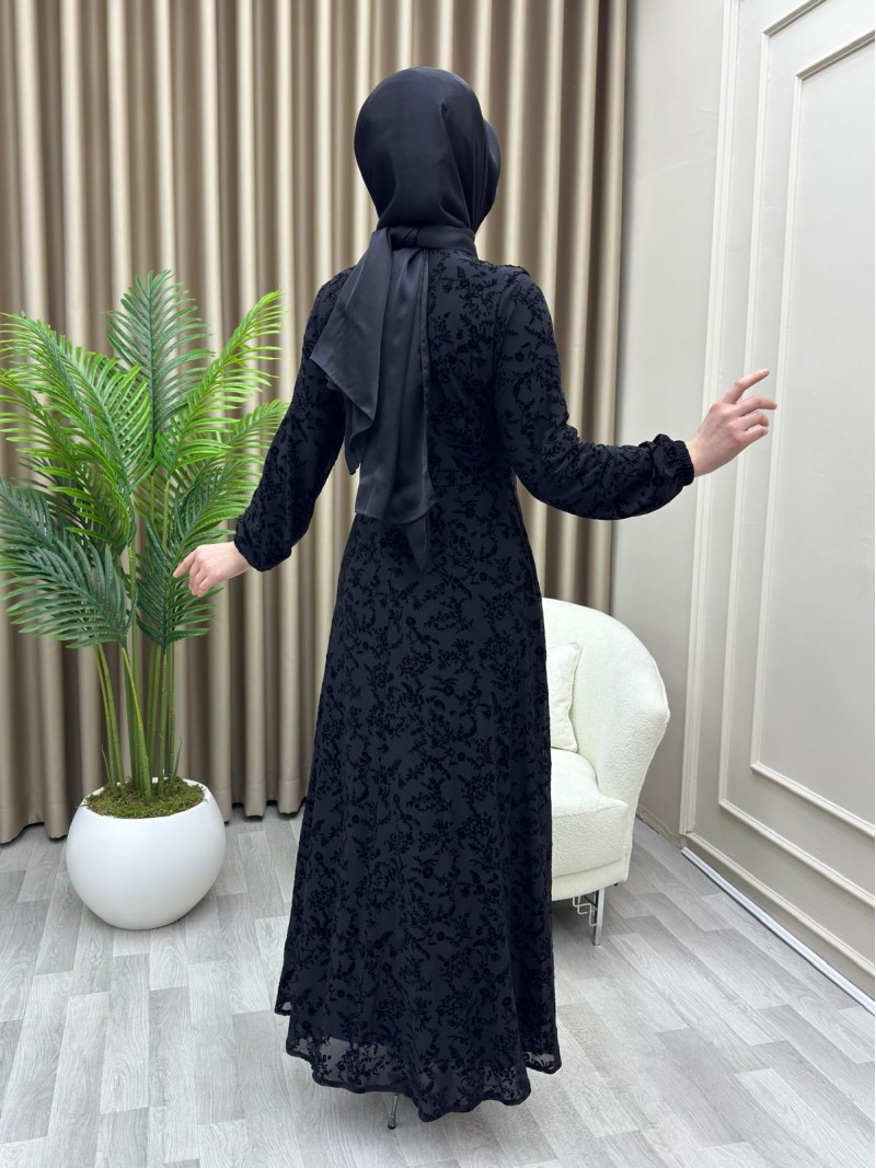 Kristal Elbise Siyah