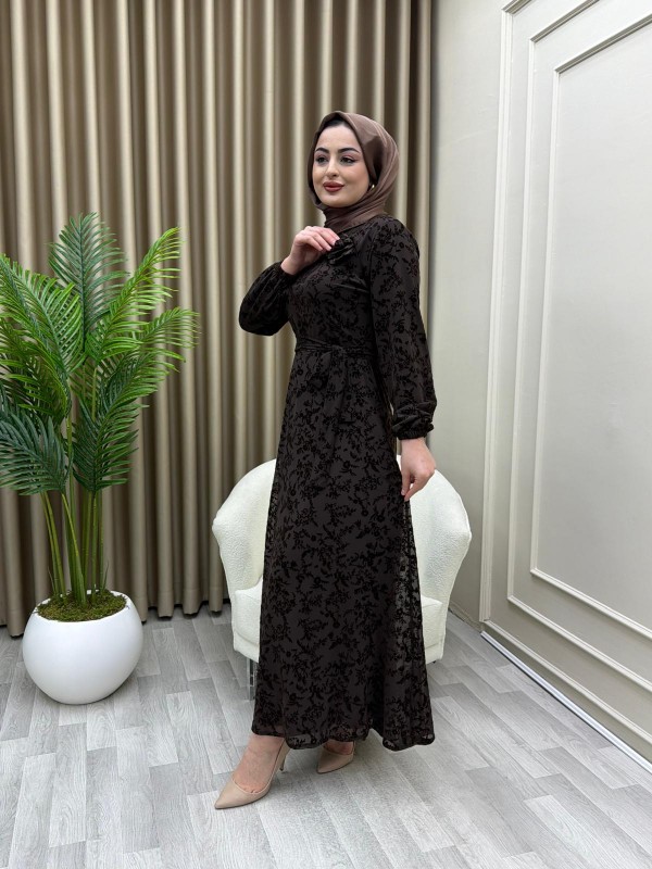 Kristal Elbise Kahve