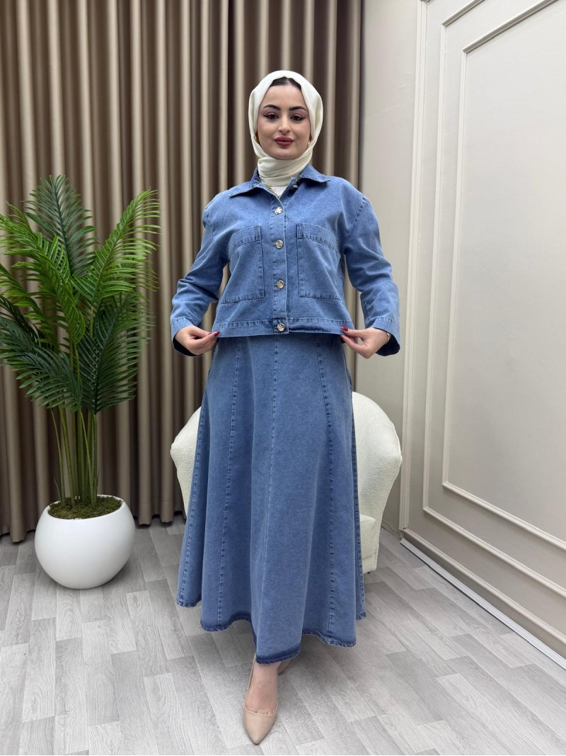 Zühra Takım Açık mavi