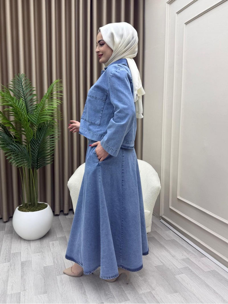 Zühra Takım Açık mavi