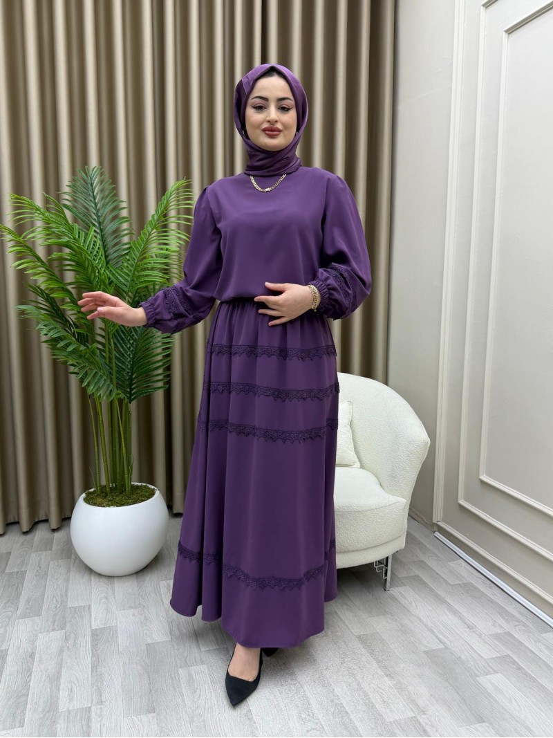 Almina Takım Mor