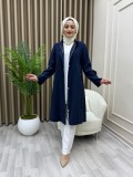 Elmas Trençkot Lacivert