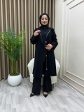 Elmas Trençkot Siyah