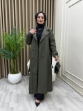Eylül Tam Boy Trençkot Haki