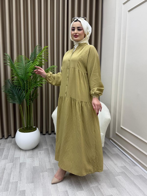 Gökçe Elbise Yağ Yeşil