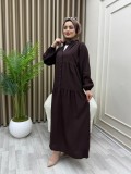 Gökçe Elbise Kahve