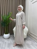 Gökçe Elbise Bej