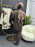 Ayla Leopar Takım Kahve Ayla Leopar Takım Kahve
