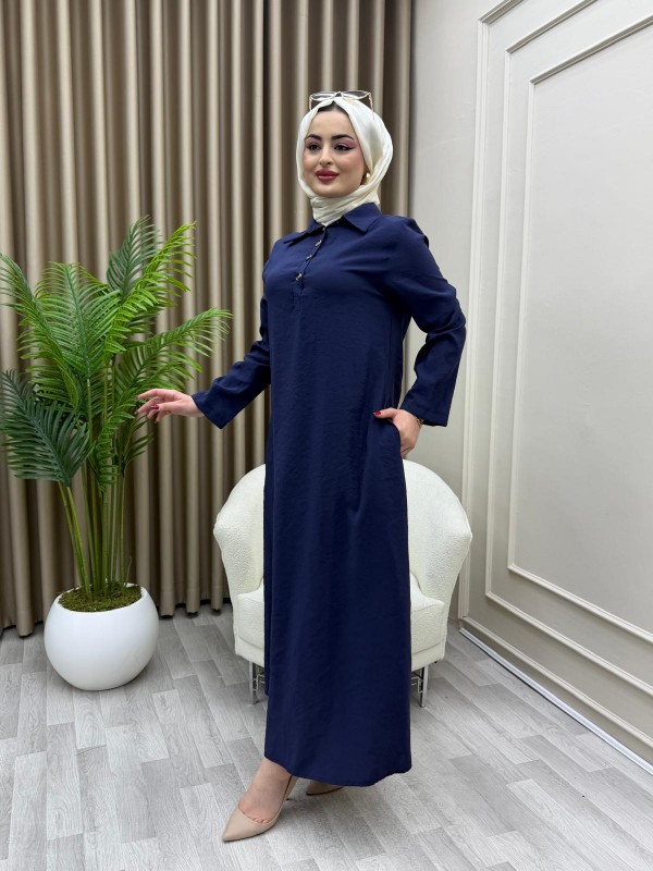 Moda Elbise Lacivert