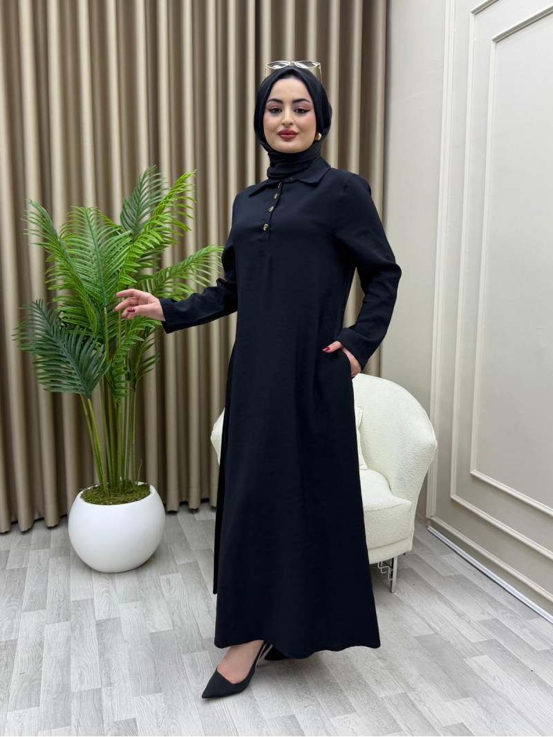 Moda Elbise Siyah