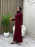 Moda Elbise Bordo