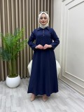 Moda Elbise Lacivert
