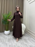 Moda Elbise Kahve